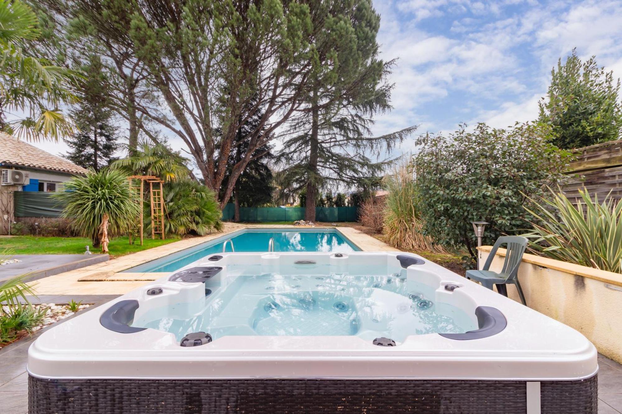 Villa & Spa-Sauna-Piscine-Massages Du "Nirvana Vivant" Biars-sur-Cère Buitenkant foto